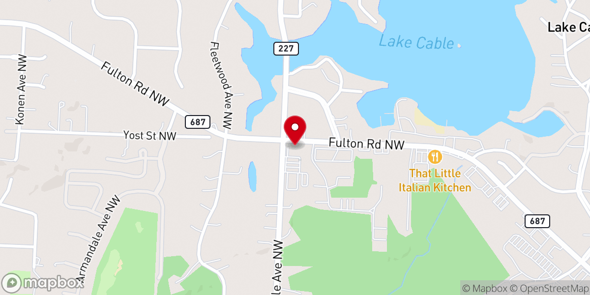 Map showing location of Methodist Church