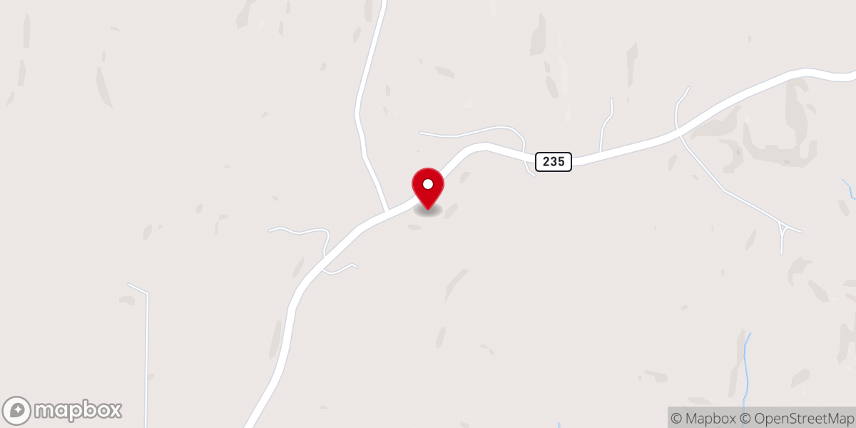Map showing location of Ozark Life United Pentecostal Church