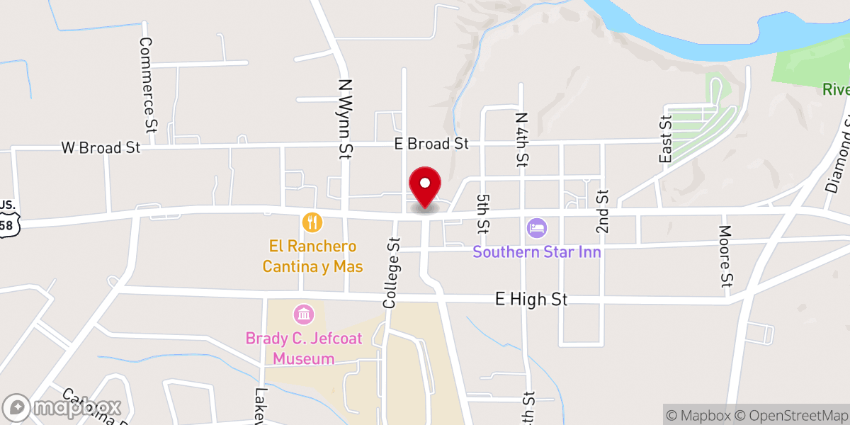 Map showing location of Greater Holylight Church