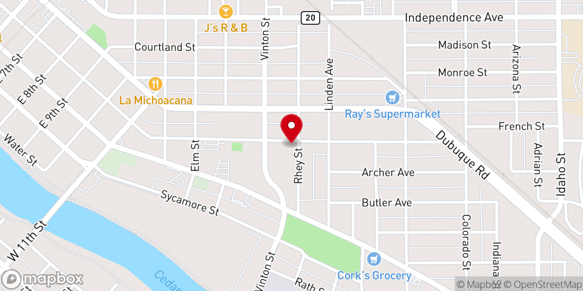 Map showing location of Ambassadors For Christ Church
