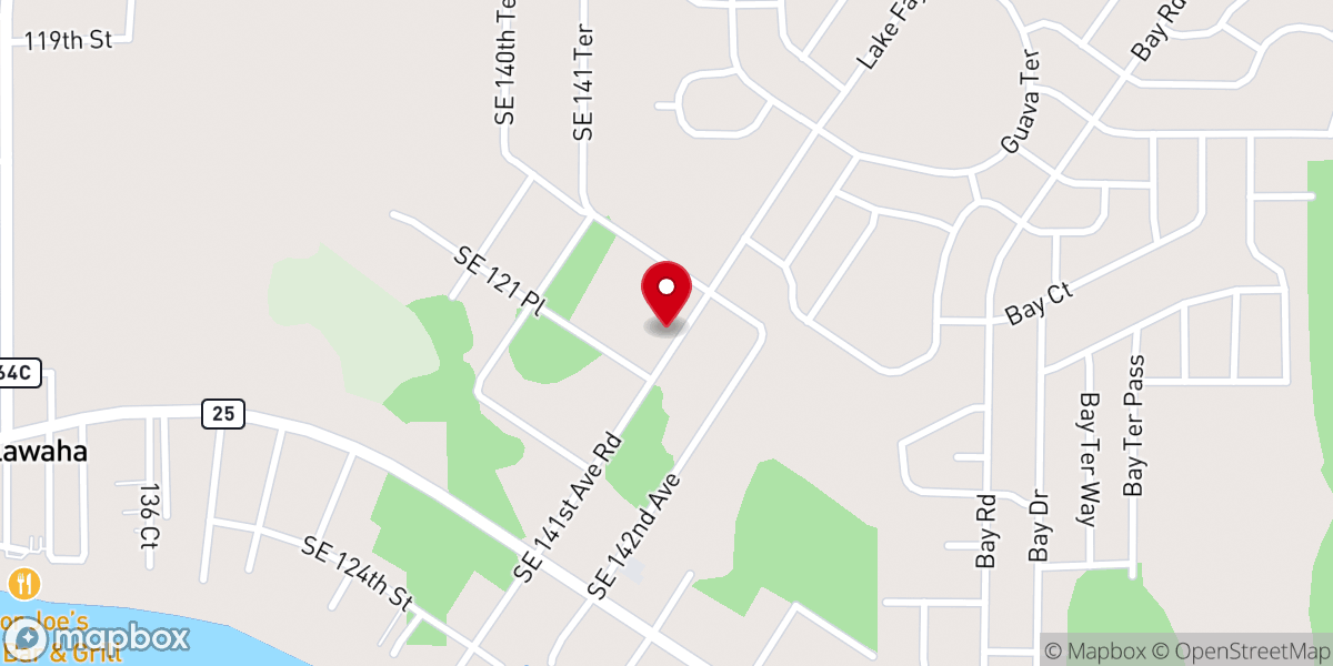Map showing location of Ocklawaha Community Park