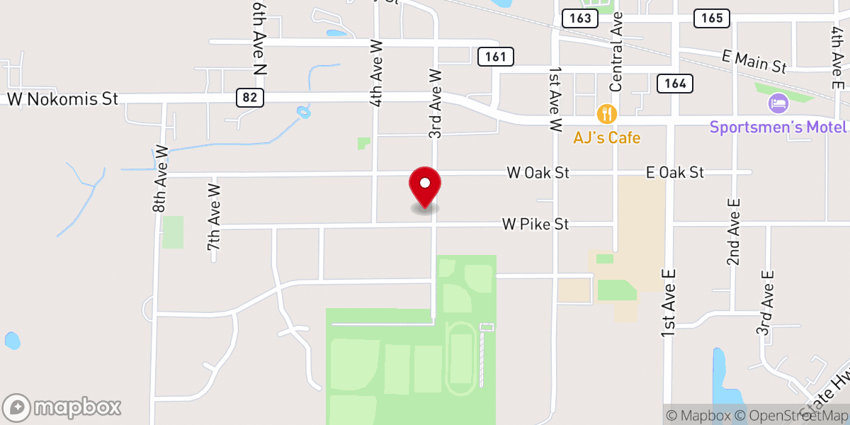 Map showing location of Redeemer Lutheran Church