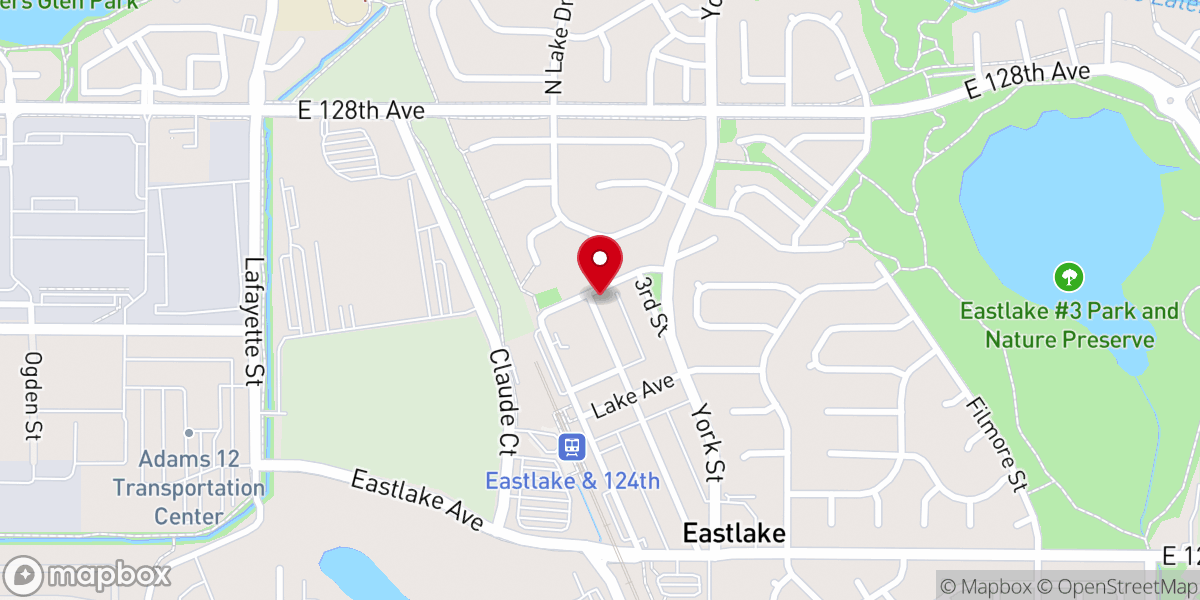 Map showing location of First Congregational Church of Eastlake