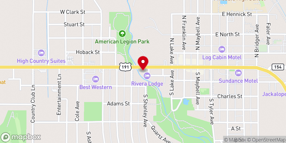 Map showing location of St. Andrew's in the Pines
