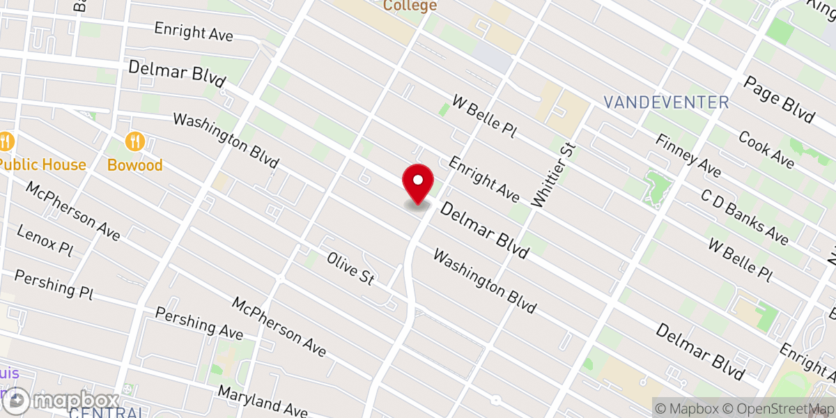 Map showing location of Galilee Baptist Church