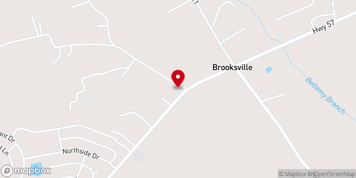 Map showing location of Union Missionary Baptist Church