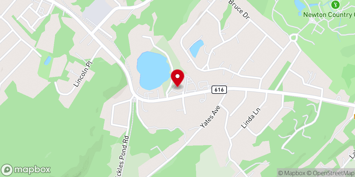 Map showing location of Redeemer Lutheran Church