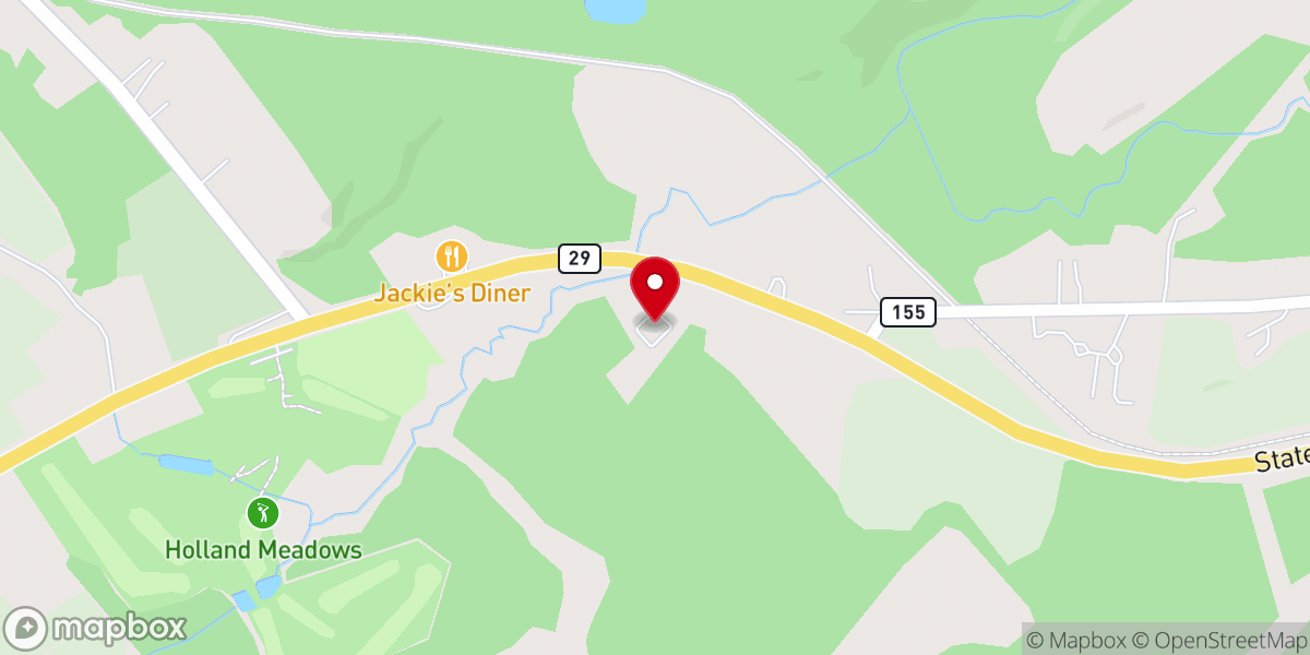 Map showing location of Adirondack Baptist Church