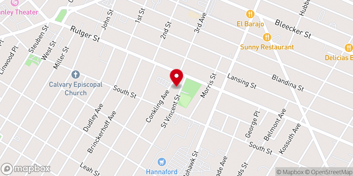 Map showing location of St. John of Kronstadt Russian Orthodox Memorial Church