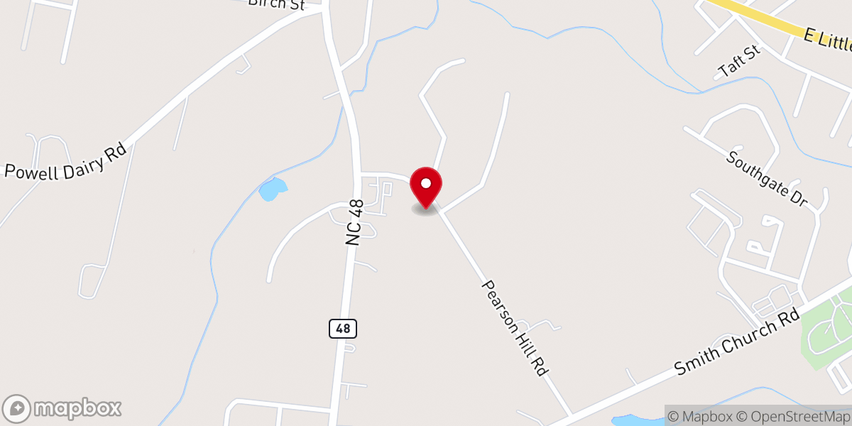 Map showing location of Good News Church