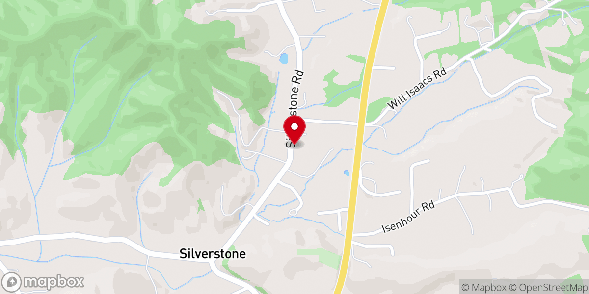 Map showing location of Pleasant Grove Baptist Church
