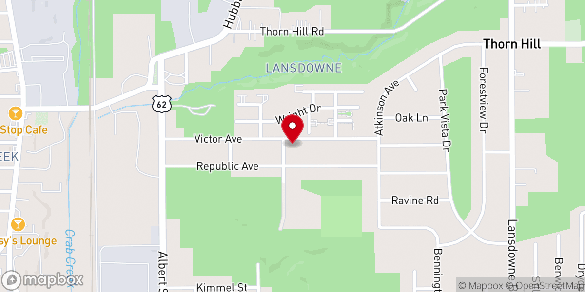 Map showing location of Phillips Memorial Baptist Church