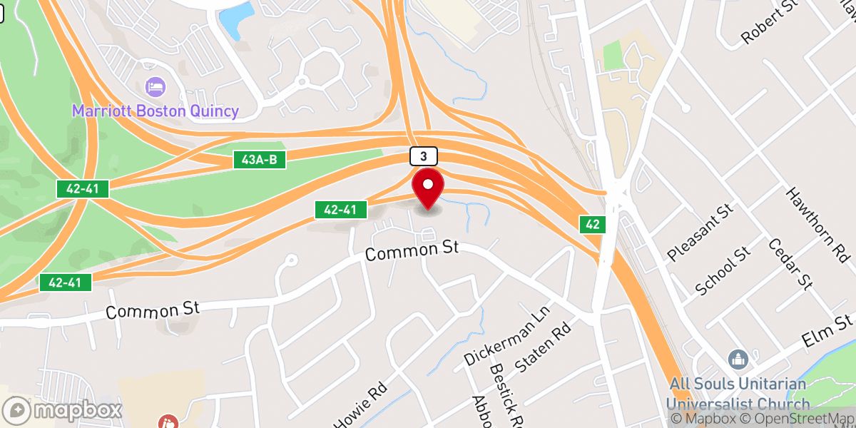 Map showing location of Saint Catherine Greek Orthodox Church