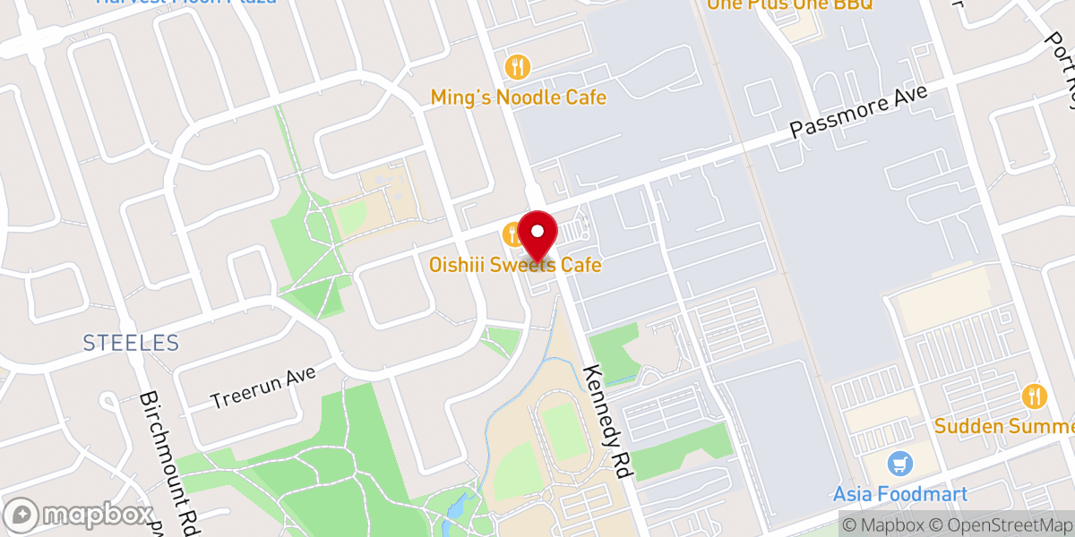 Map showing location of Toronto Chinese United Church