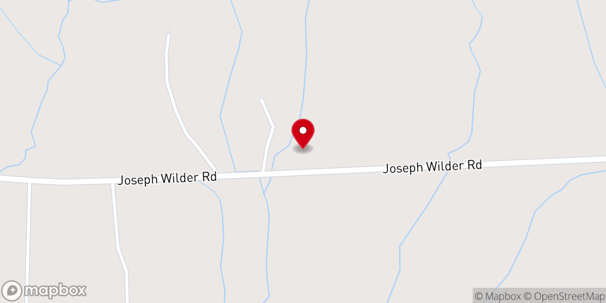 Map showing location of White Oak Presbyterian Church
