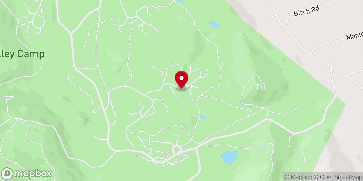 Map showing location of Camp Rebekah