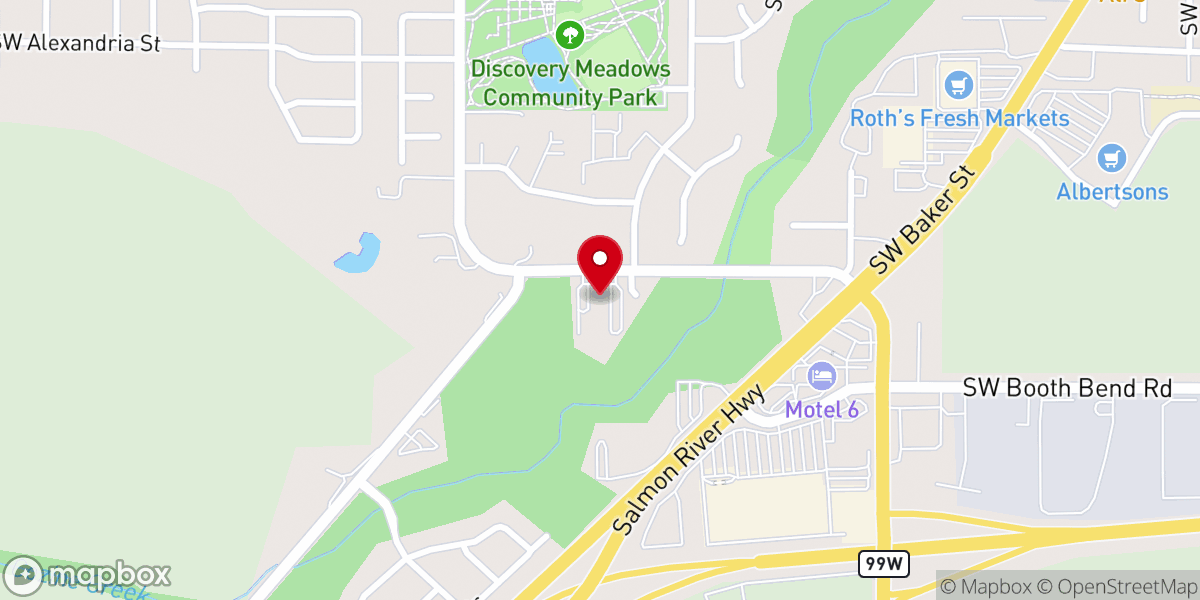 Map showing location of McMinnville Seventh-day Adventist Church