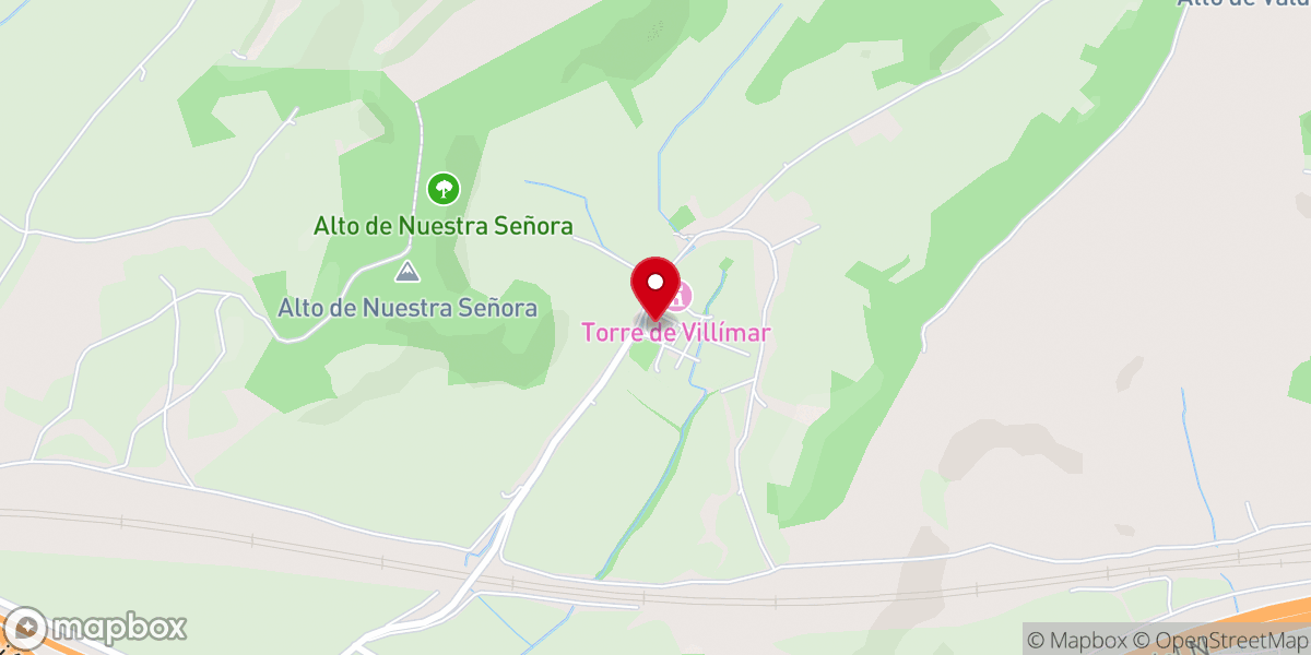 Map showing location of Convento de San Esteban de los Olmos