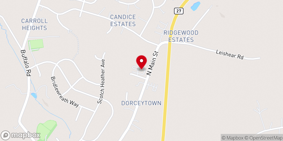 Map showing location of Mt Airy Net