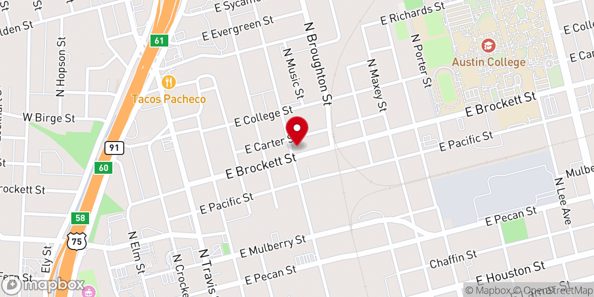 Map showing location of Payne Chapel AME Church