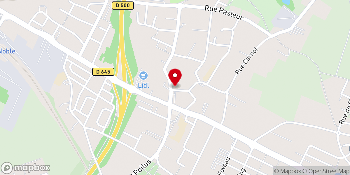 Map showing location of Église catholique Saint-Amand à Dechy