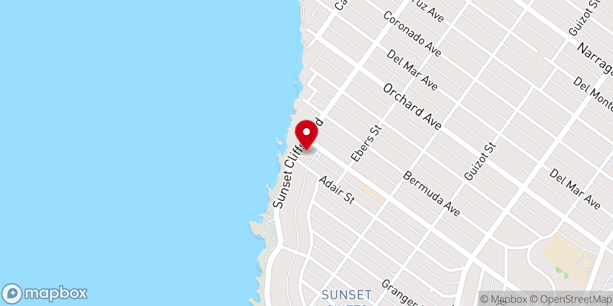 Map showing location of Saint Peters by the Sea Church