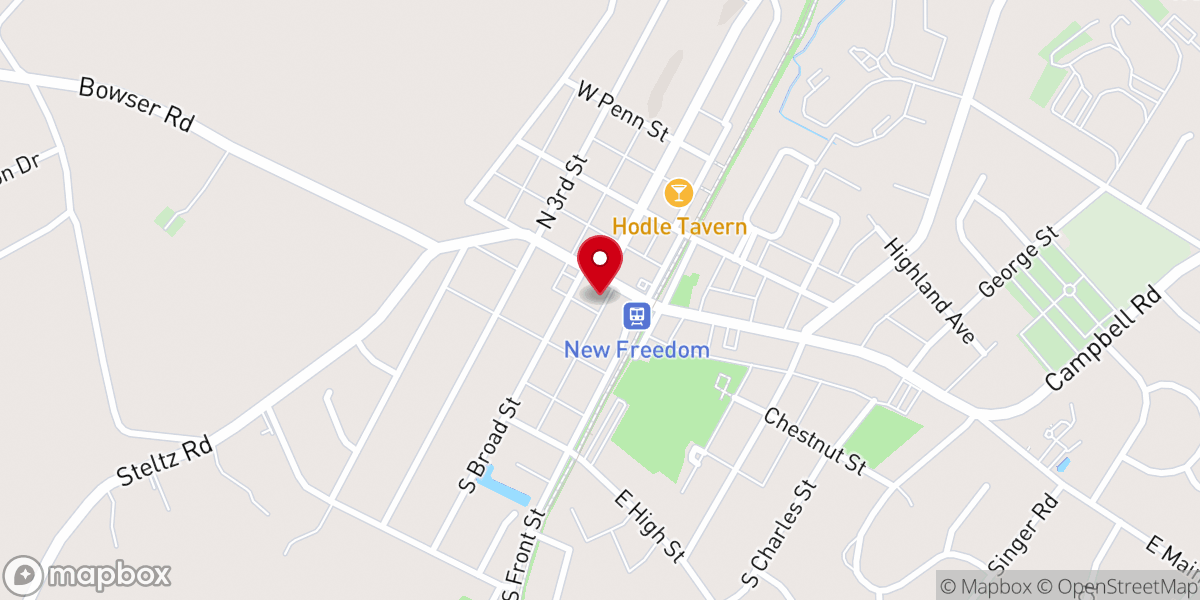 Map showing location of Grace Bible Church