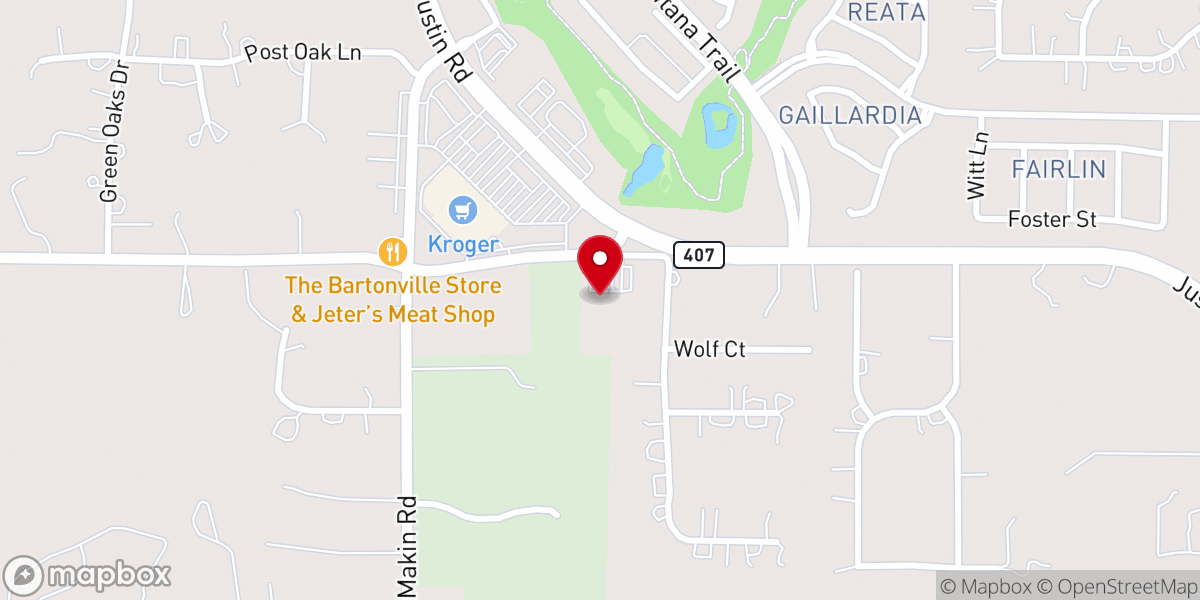 Map showing location of Lantana Community Church