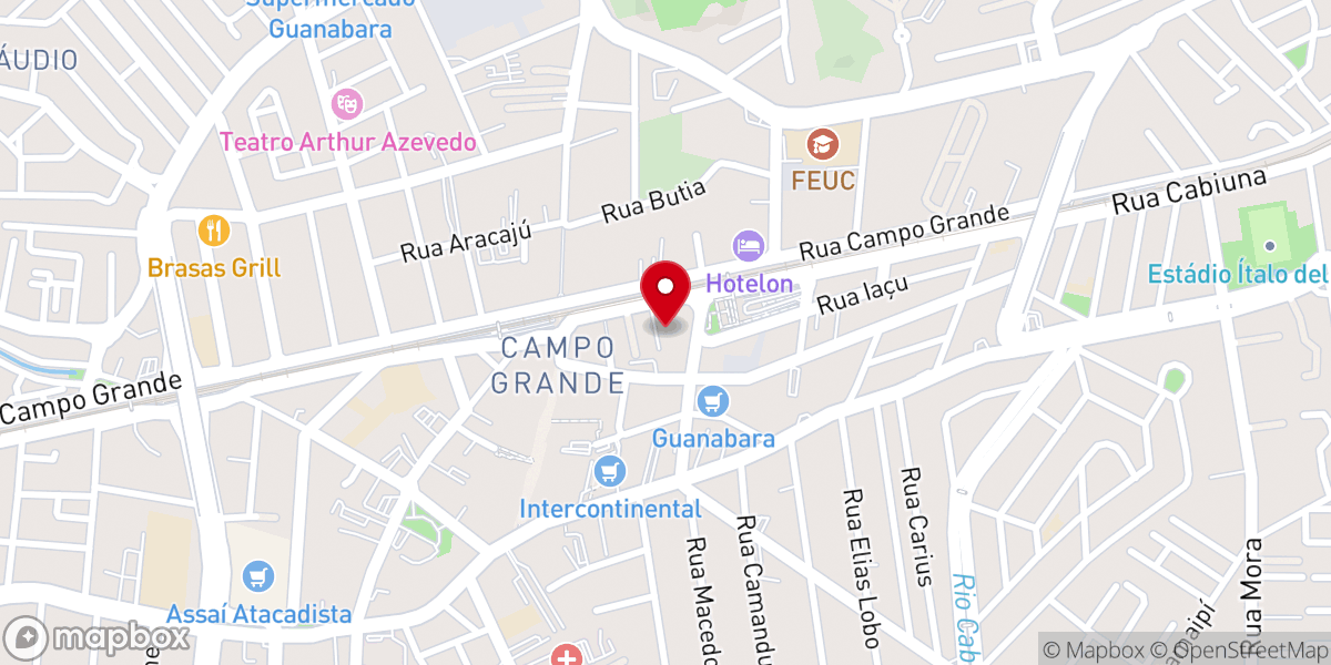 Map showing location of Primeira Igreja Batista de Campo Grande | PIBCGRio
