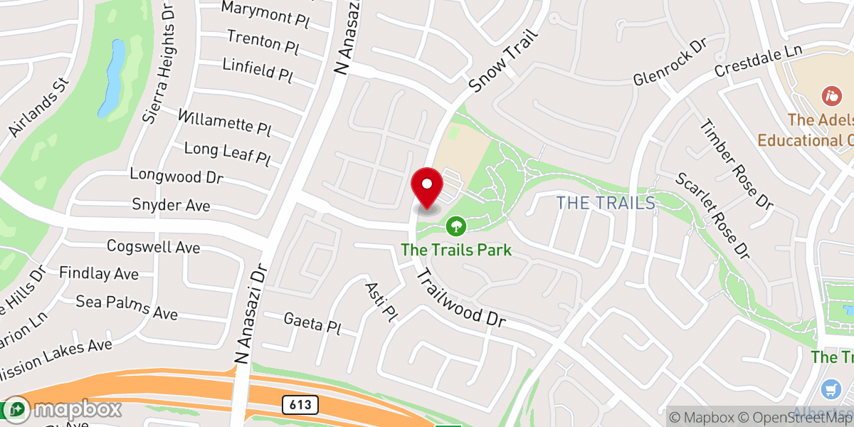 Map showing location of Summerlin Church, Las Vegas