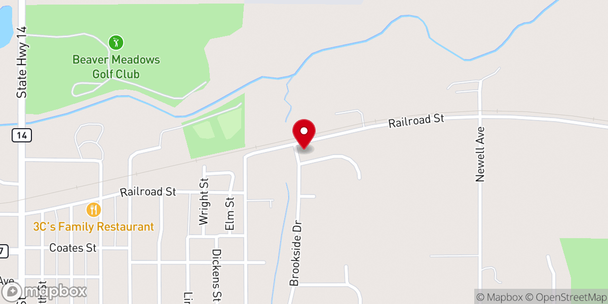 Map showing location of Teens For Christ, Inc. P.O. Box 506, Parkersburg, Iowa 50665