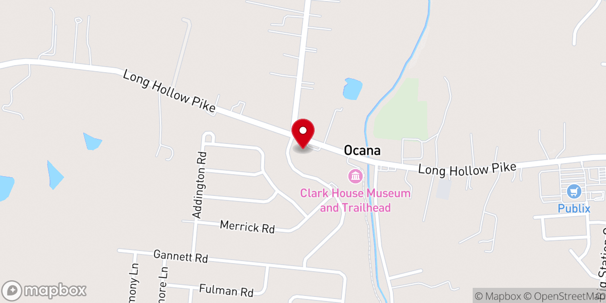 Map showing location of Douglass Chapel Methodist Church