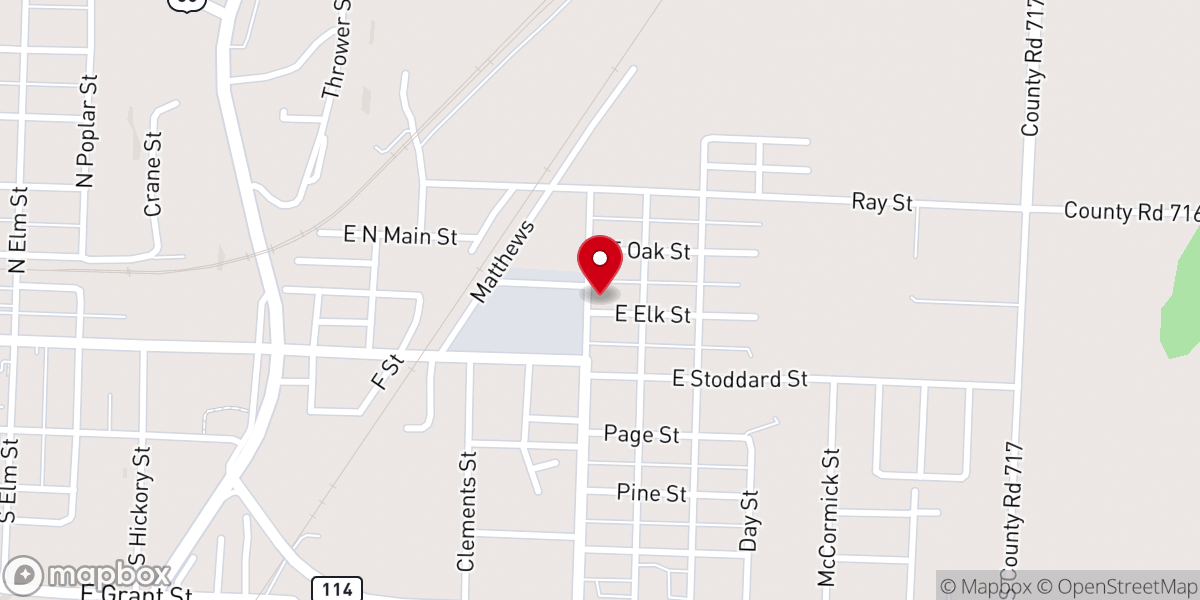 Map showing location of Sweet Prospect General Baptist Church