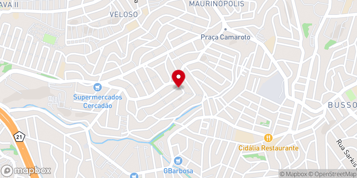 Map showing location of Paróquia São Vito