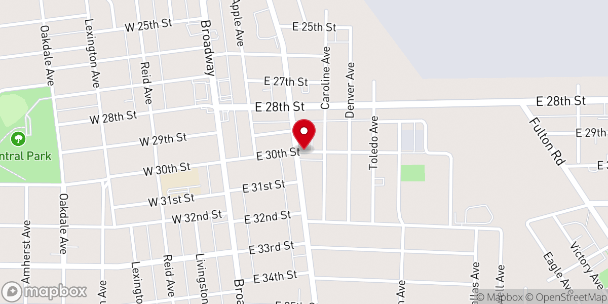 Map showing location of Second New Hope Baptist Church