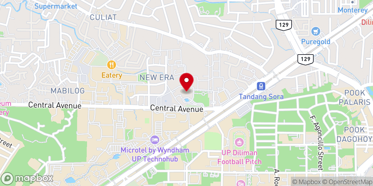 Map showing location of Iglesia Ni Cristo Central Office