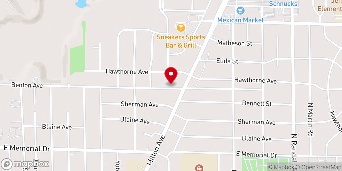Map showing location of Janesville Wesleyan Church