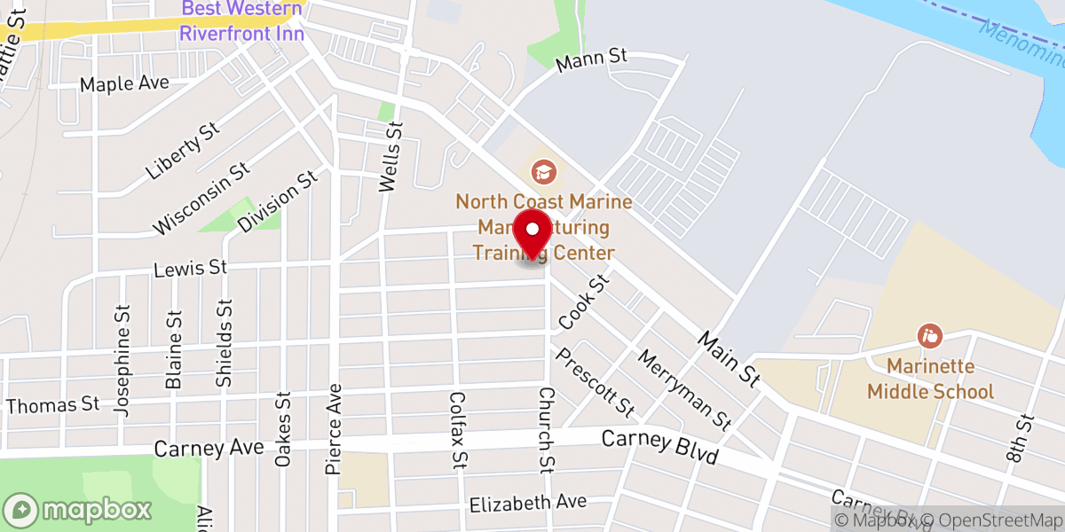 Map showing location of St. Paul's Episcopal Church