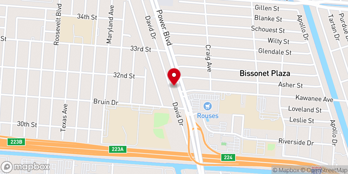 Map showing location of First Trinity United Church