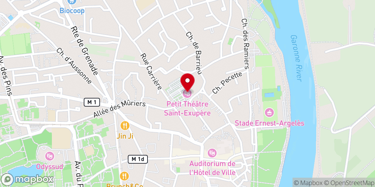 Map showing location of Petit théâtre de la Chapelle Saint-Exupère