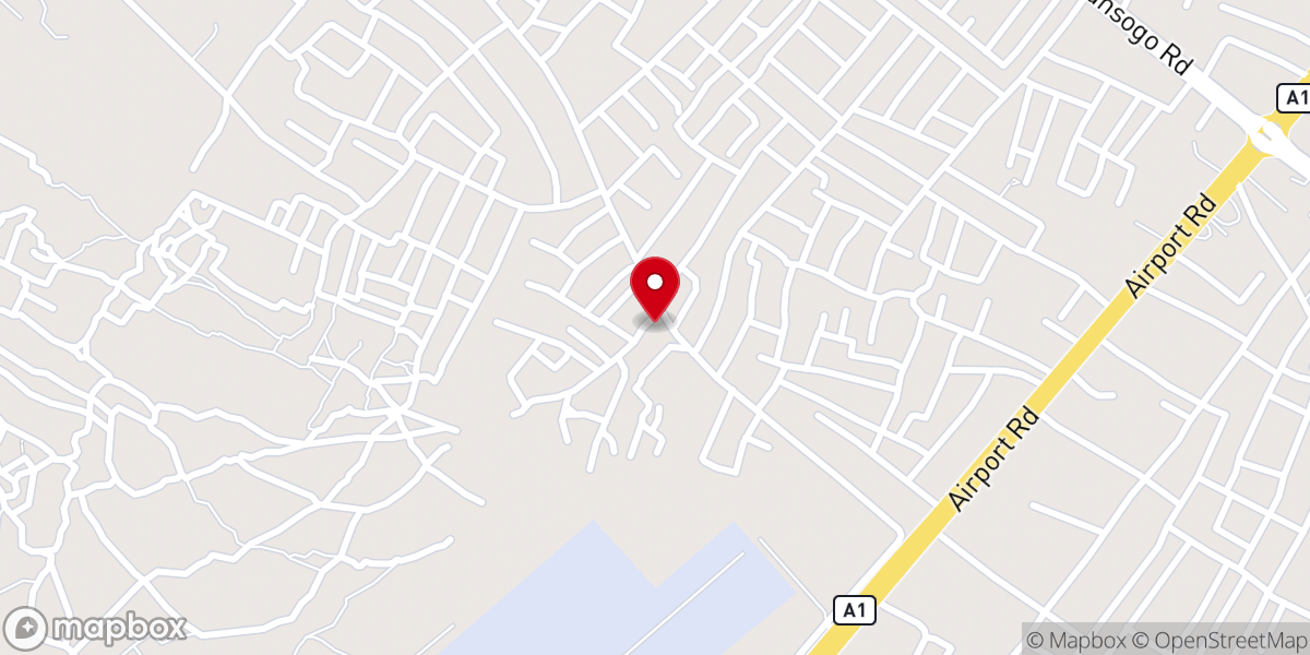 Map showing location of Iroyin Ayo Baptist Church
