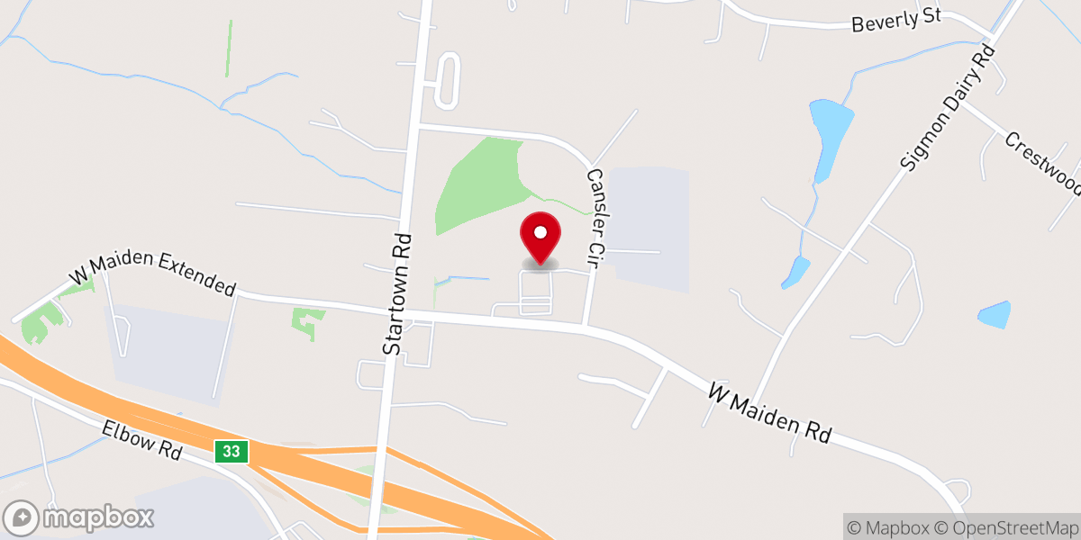 Map showing location of Liberty Baptist Church Inc