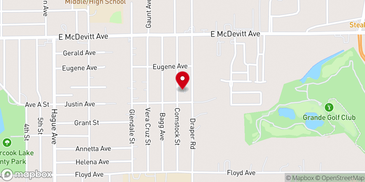Map showing location of Bible Methodist Church