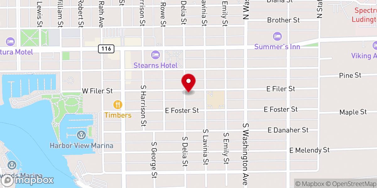 Map showing location of Christian Science Society