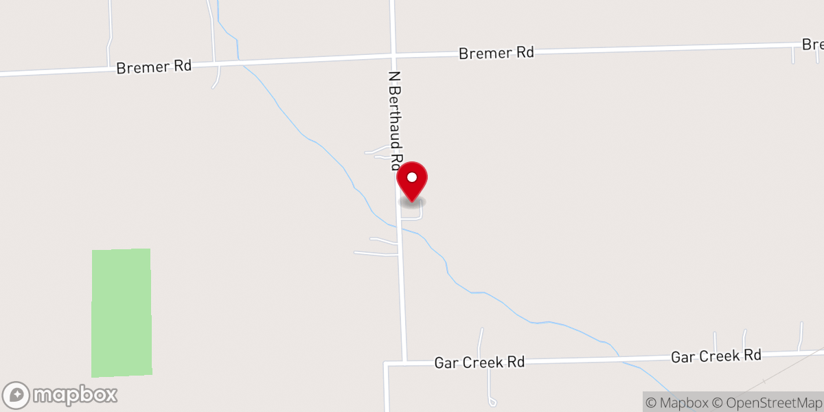 Map showing location of St Paul Lutheran Church