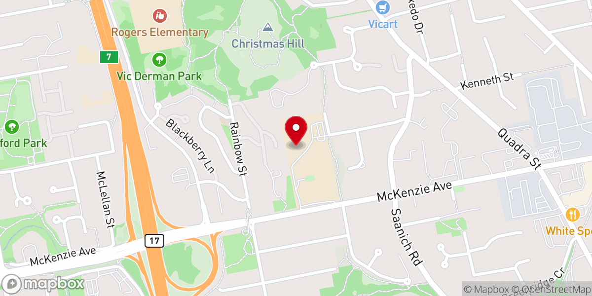 Map showing location of Sacred Heart Catholic Church