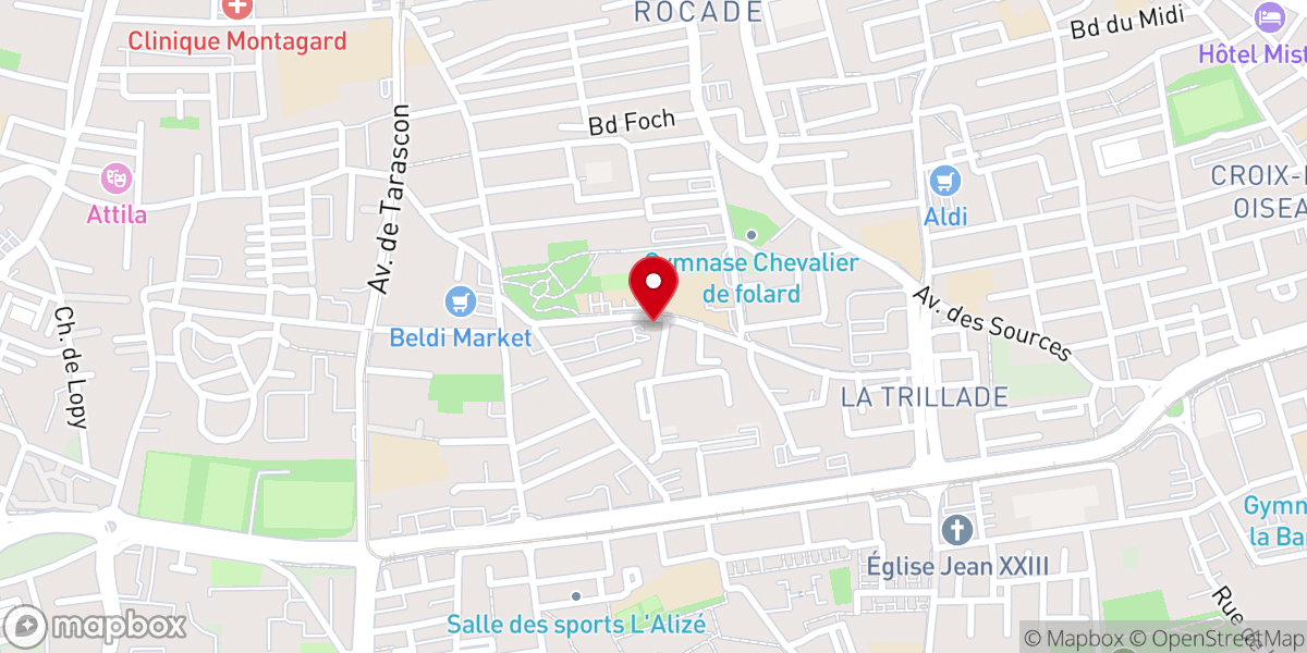 Map showing location of Eglise orthodoxe grecque Saint Côme et Saint Damien