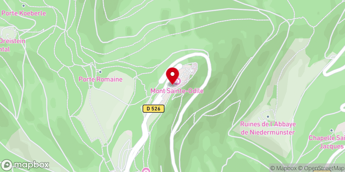 Map showing location of Hotel Restaurant Mont Sainte Odile