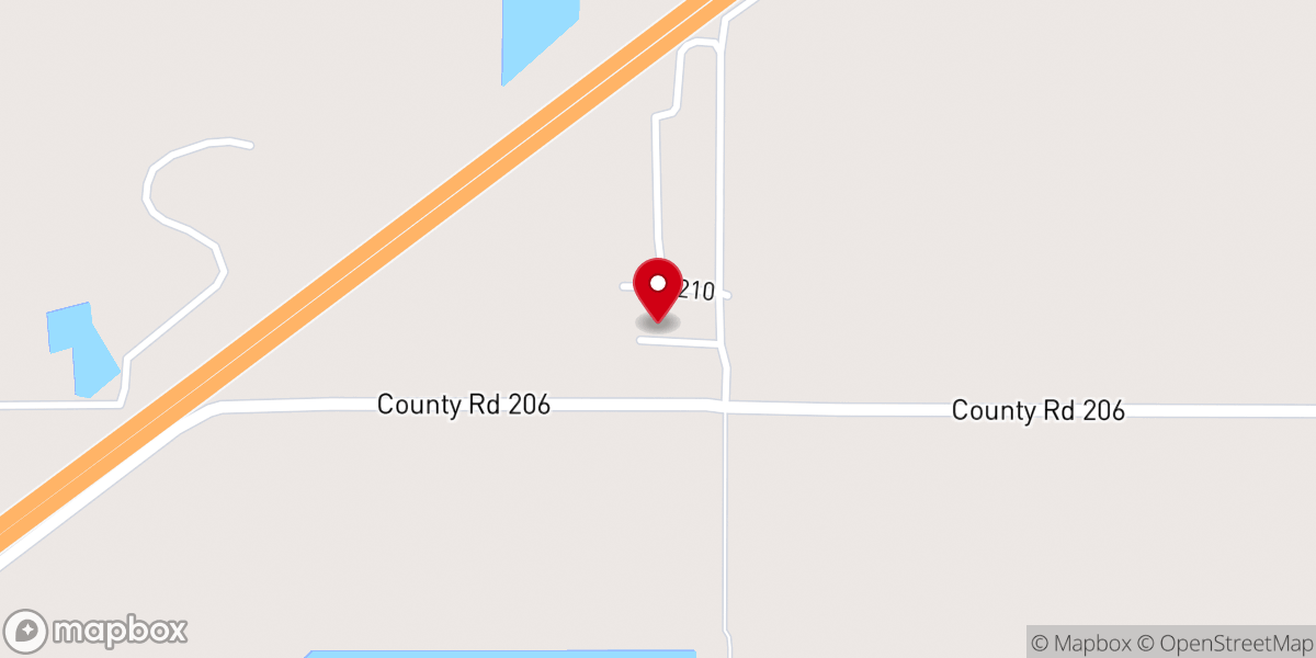Map showing location of Pilgrim Rest Baptist Church