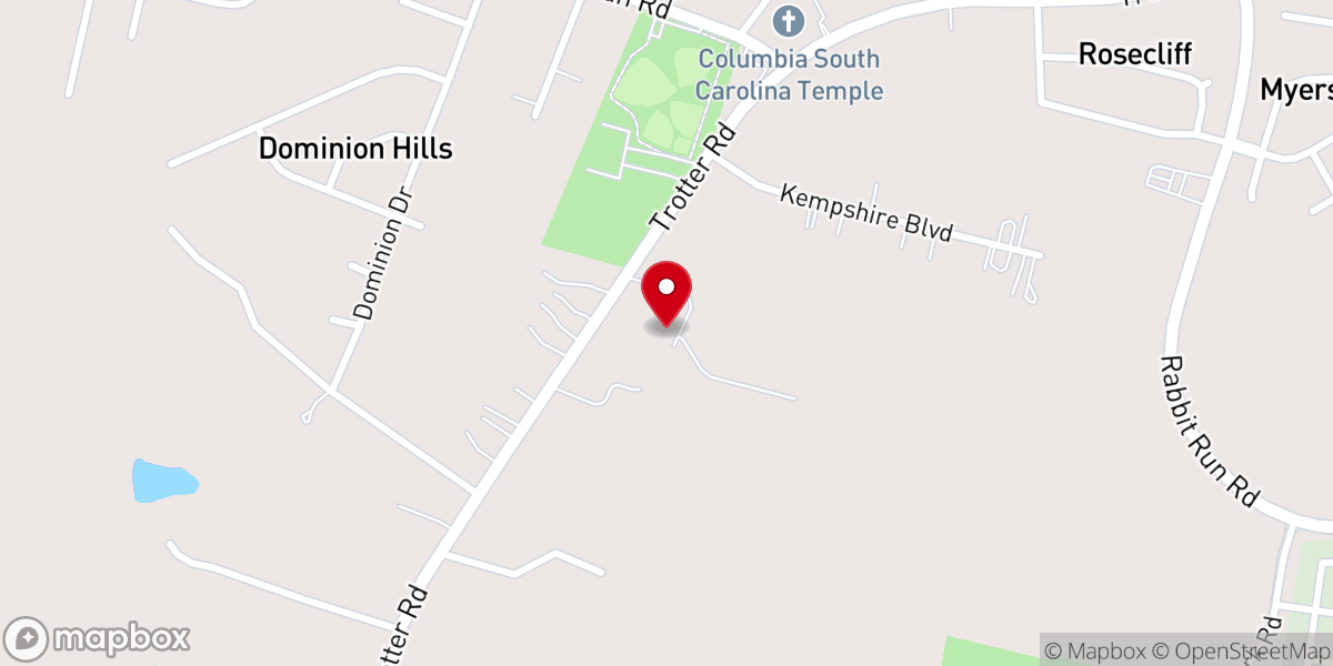 Map showing location of First Baptist Church of Lykesland